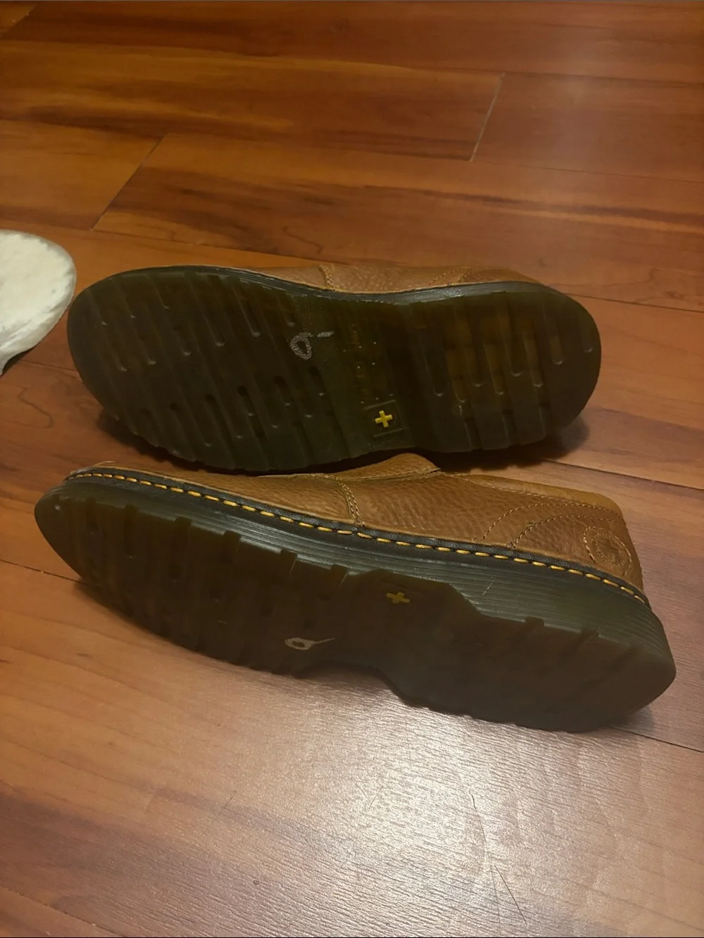 Dr. Martens “Tevin”  Brown Pebbled Leather Slip-On Loafers Sz 11 US M